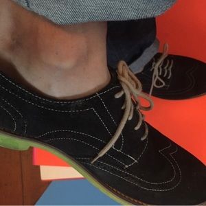 14th & Union suede wingtips & socks